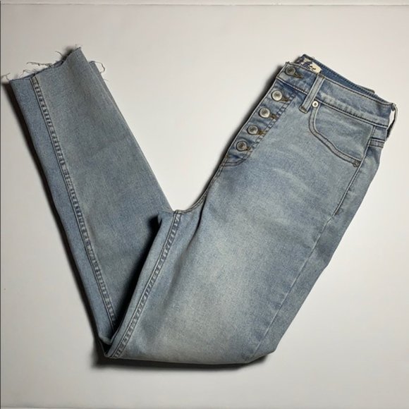 NWOT Free People High Rise Button Up Skinny Jeans - Picture 5 of 14